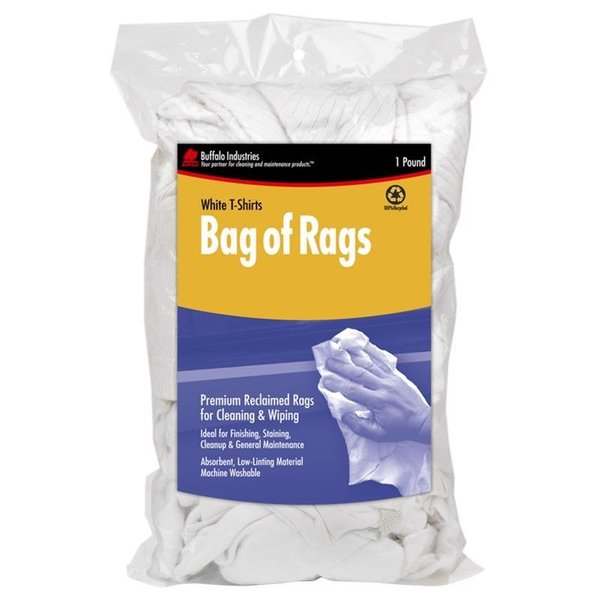 Buffalo WIPING RAGS WHITE 1LB 10521